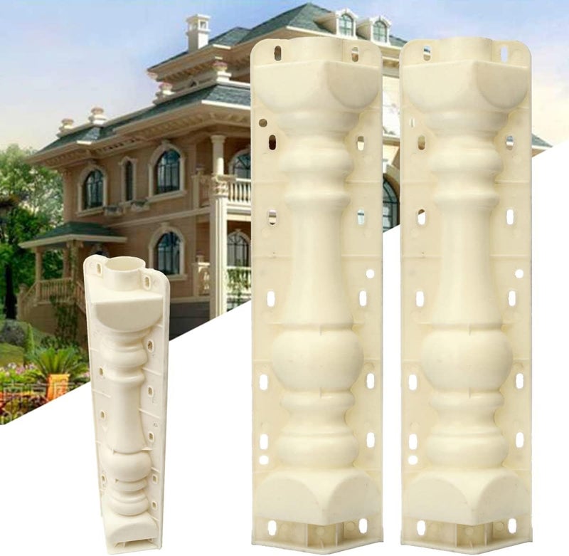 EAIVENY Prefabricated ABS Balcony Mold,Concrete Balustrade Mold Concrete Formwork for Outdoor Construction, DIY Home Improvement, Easy Installation and Reusable Design (Style 21) - Image 3
